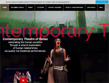 Tablet Screenshot of contemporarytheatreofdallas.com